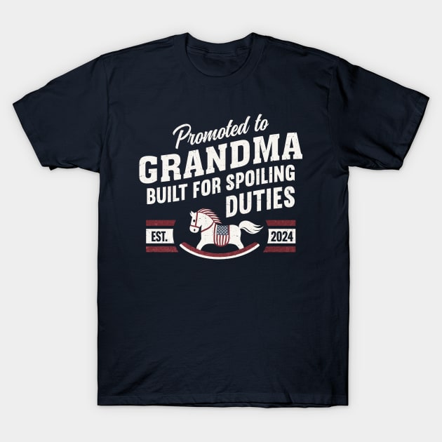 Promoted to Grandma Let The Spoiling Begin EST 2024 T-Shirt by PrintPulse